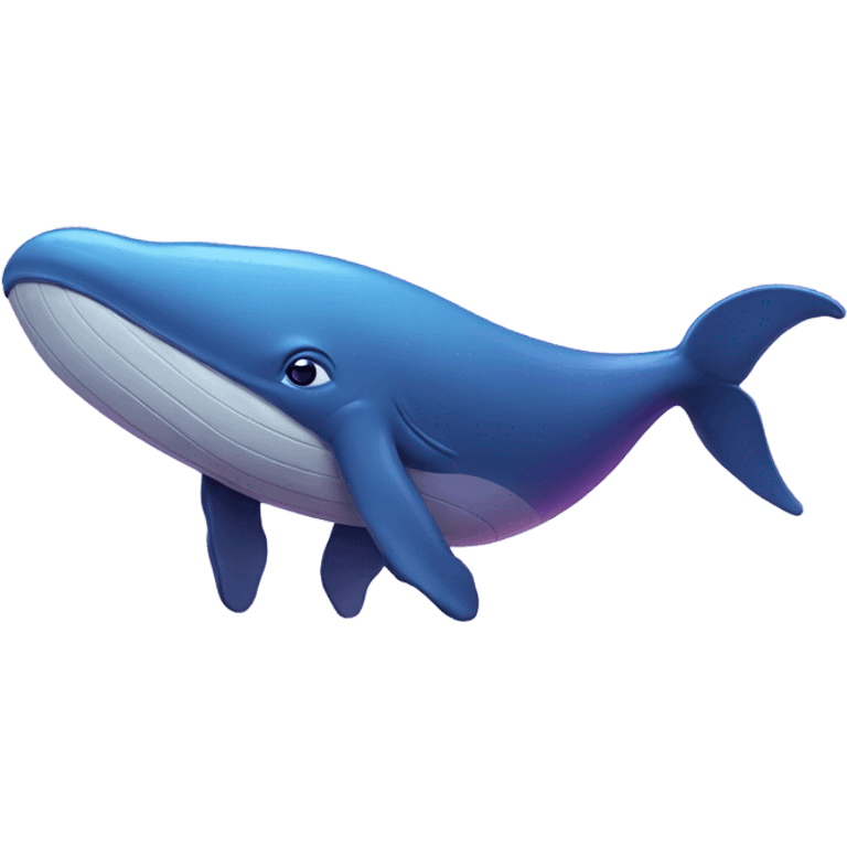 Blue whale purple happy emoji