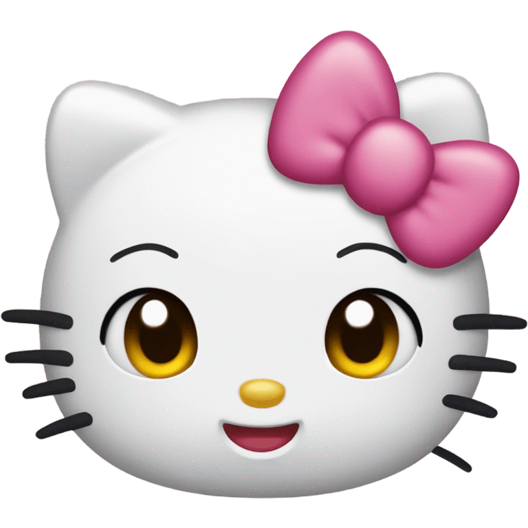 hello kitty blushing emoji