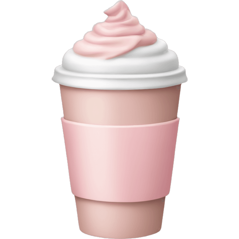 pastel pink coffee emoji