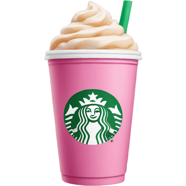 pink starbucks drink emoji