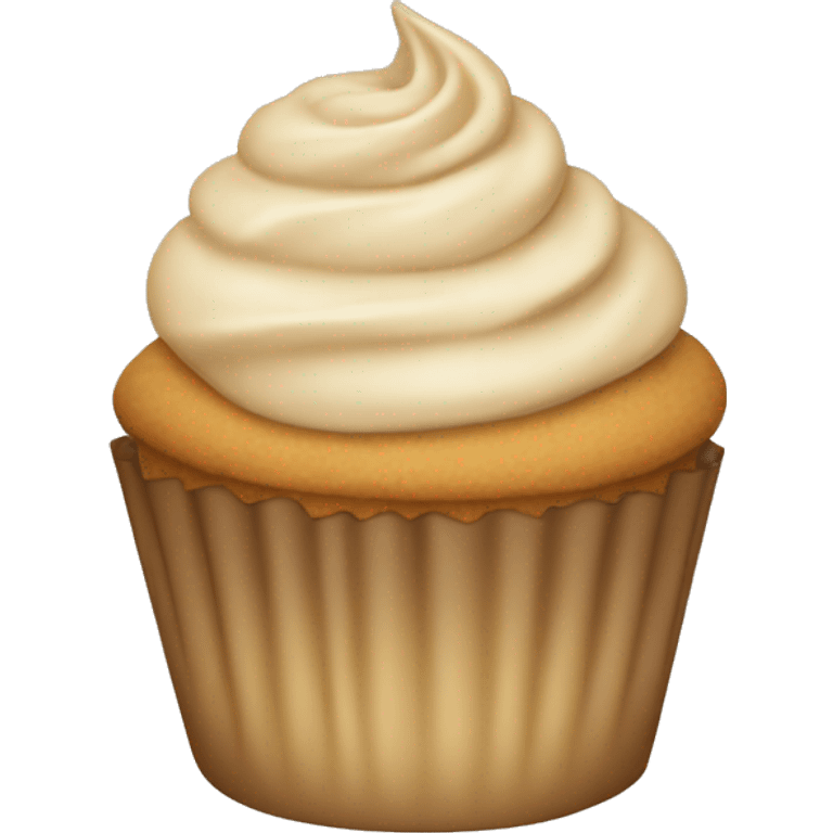 Beige asthetic cupcake emoji