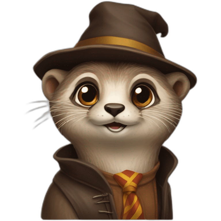 Une loutre déguiser en Harry Potter emoji