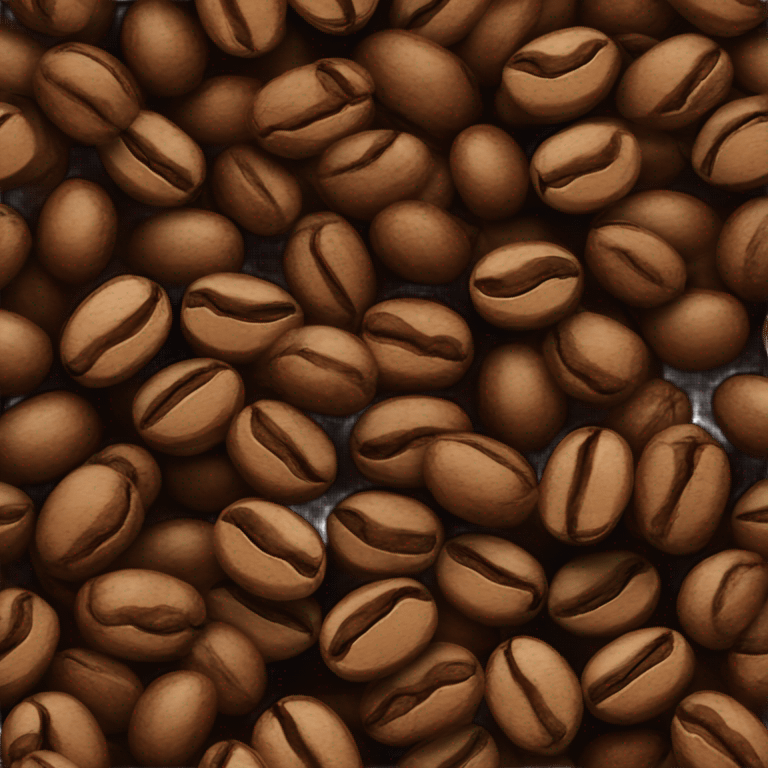 Coffee beans isolated  emoji