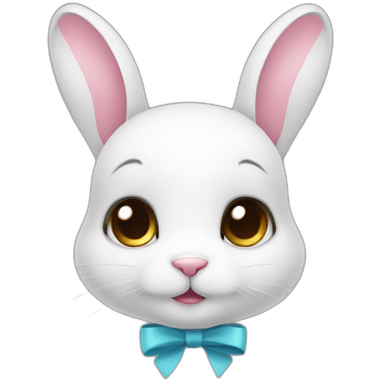 •	Cute eyes 	•	Bunny (rabbit) 	•	Ribbon on the chest emoji