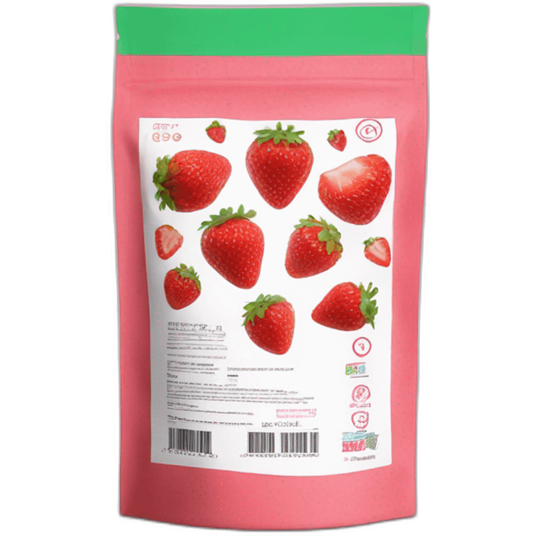 protein powder strawberry flavour -bag emoji