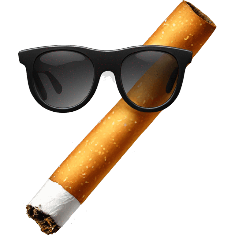 Cigarette with sunglasses emoji