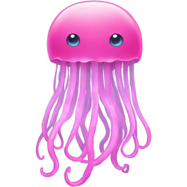 Pink jellyfish emoji