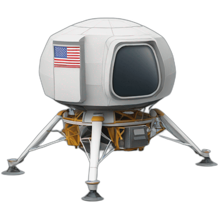 Lunar lander emoji