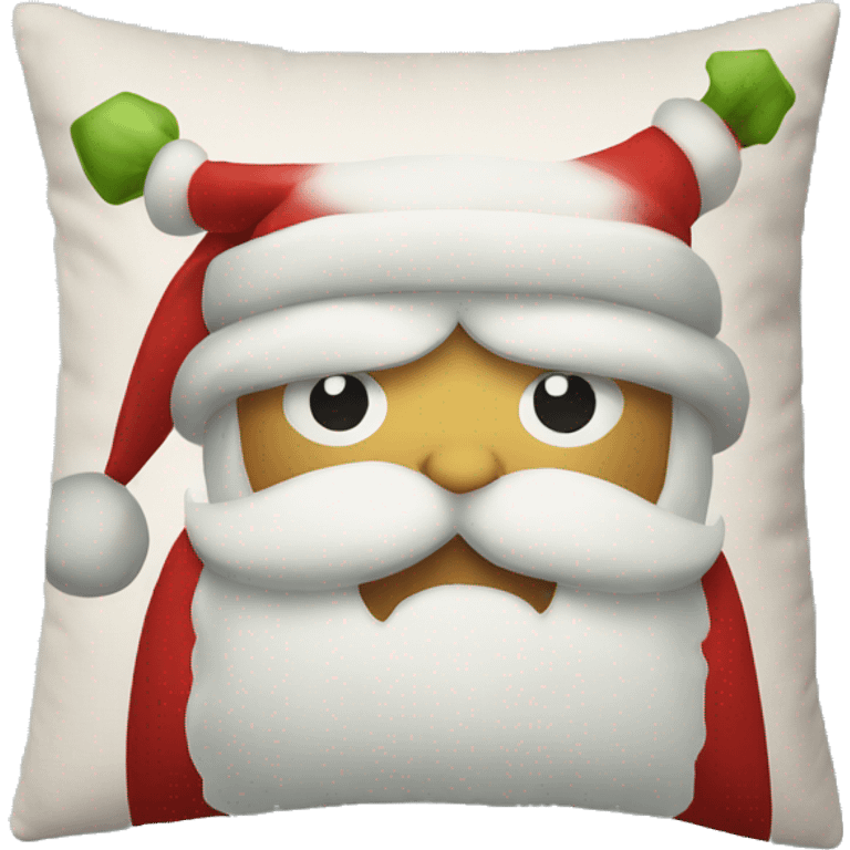 Christmas pillow emoji