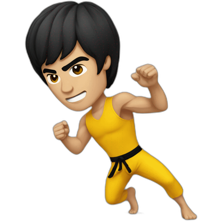 Bruce Lee en short emoji