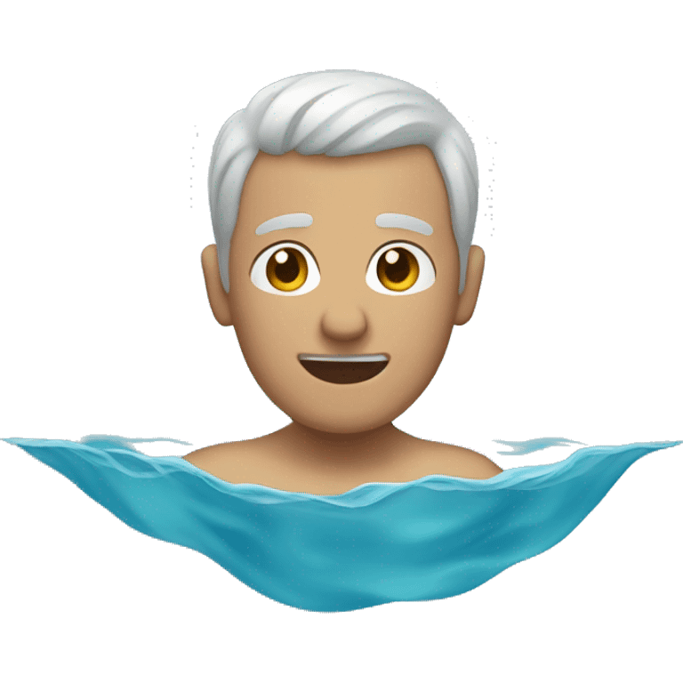 A man in water swimming  emoji