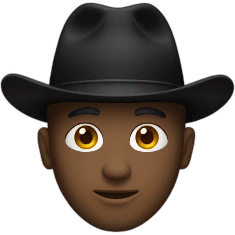 black hat only emoji