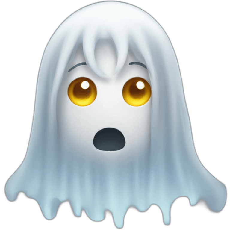 ghost with hair emoji