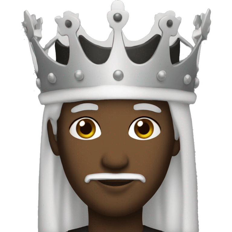 White king black queen emoji