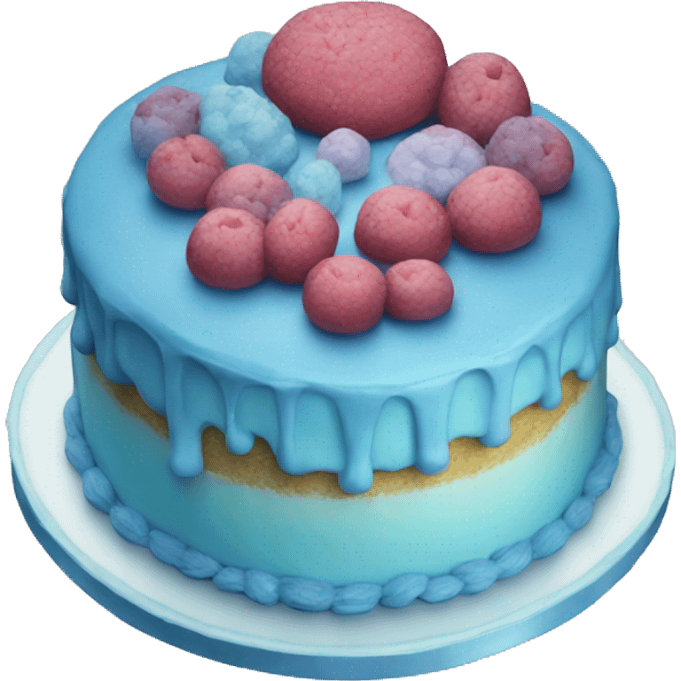 blue cake emoji