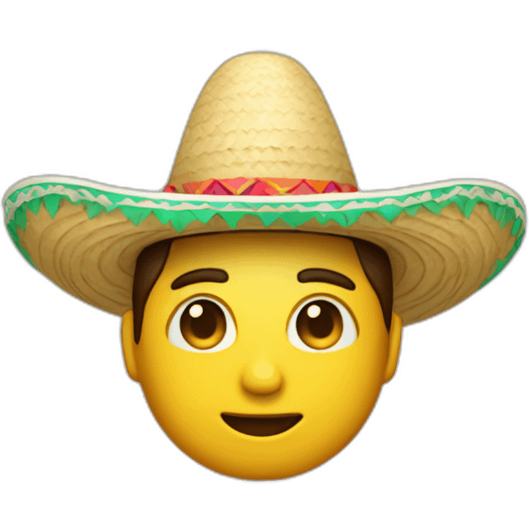 Mexican with big sombrero emoji