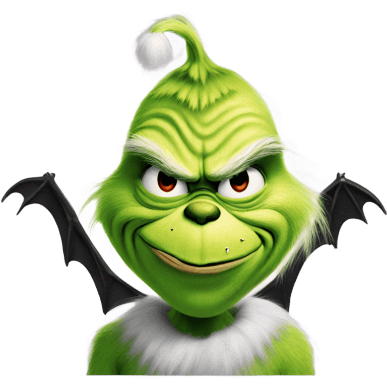 The grinch with bats emoji