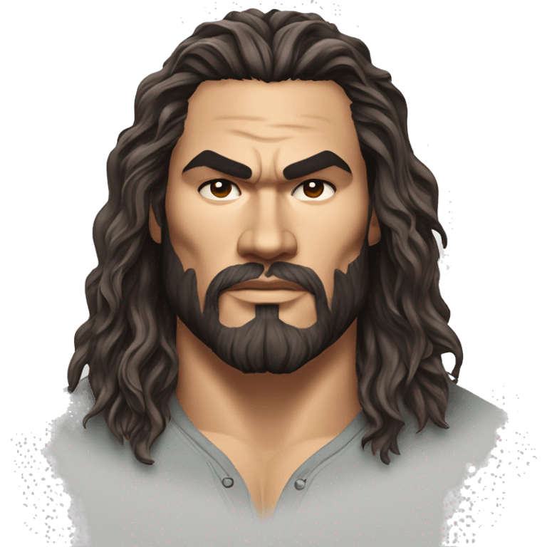 realistic jason momoa wearing tee emoji