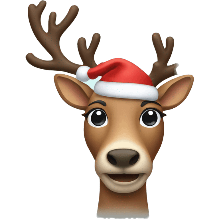 Christmas reindeer emoji