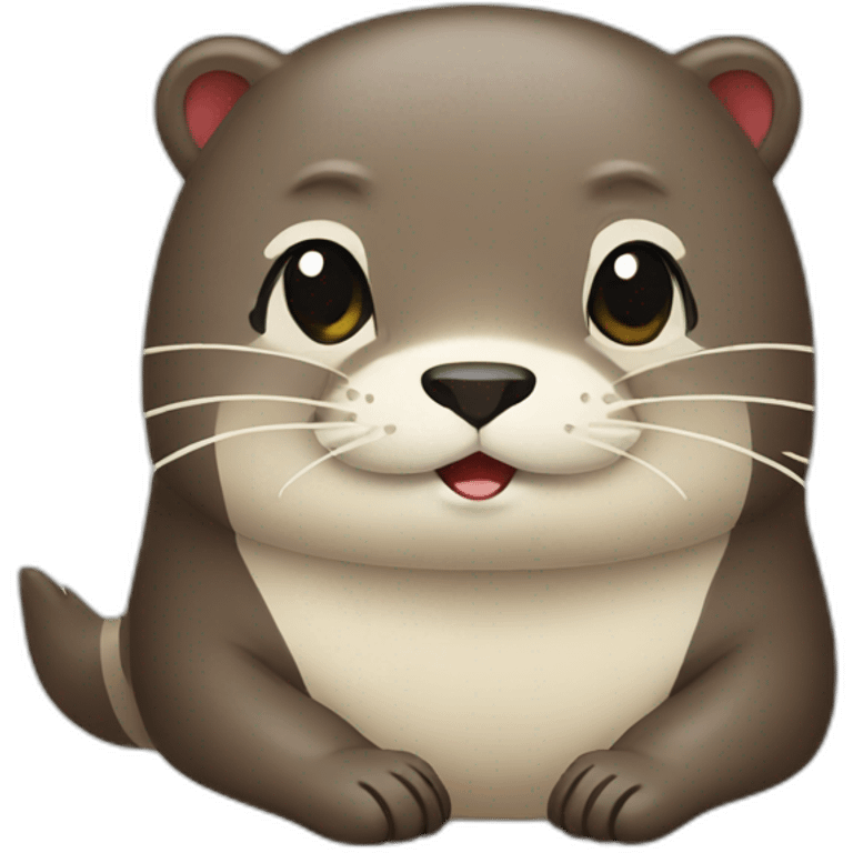 Sushi otter emoji