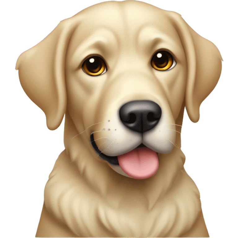 Labradoedel met krullen emoji