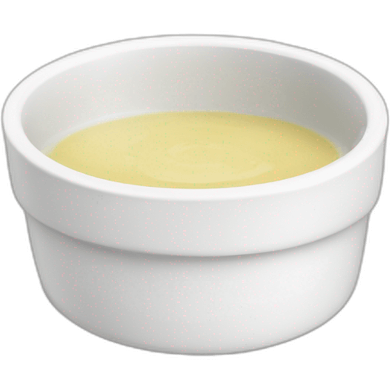 white sauce dipping dish emoji