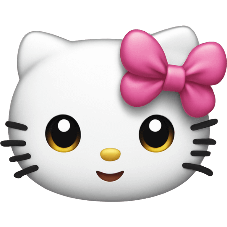 Hello kitty with bows emoji