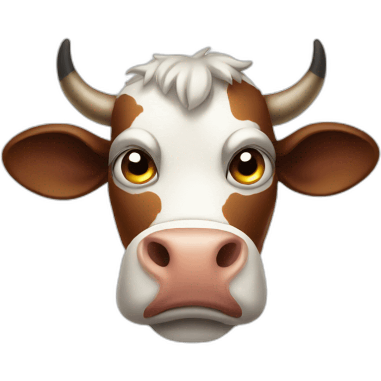 angry cow emoji