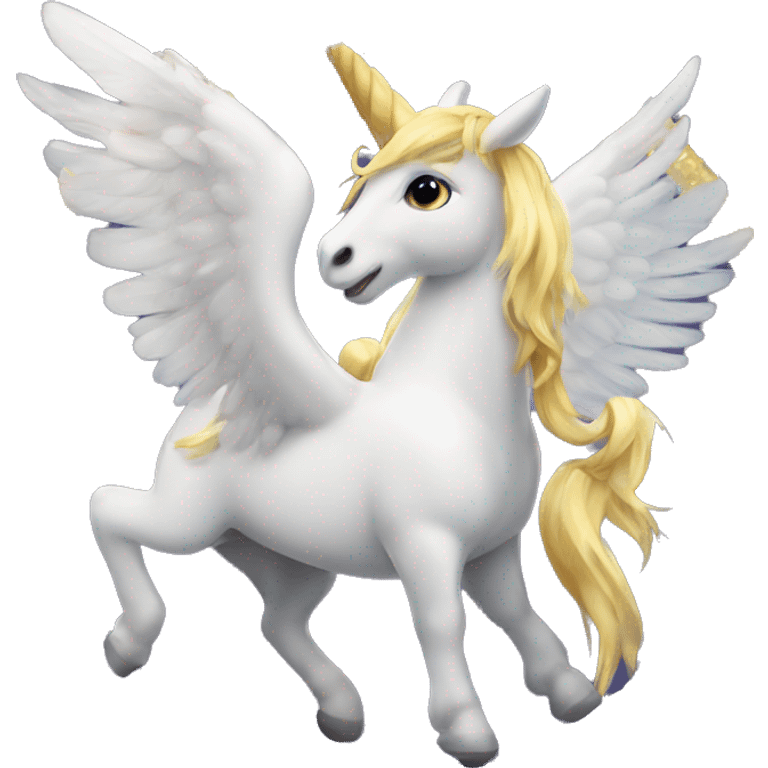 Un unicornio con alas  emoji