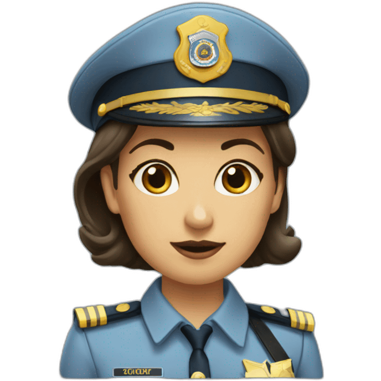 Lady officer emoji