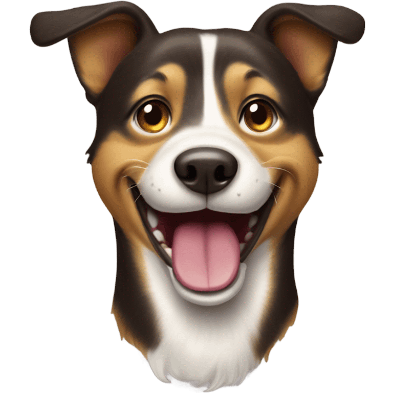 Dog smiling emoji