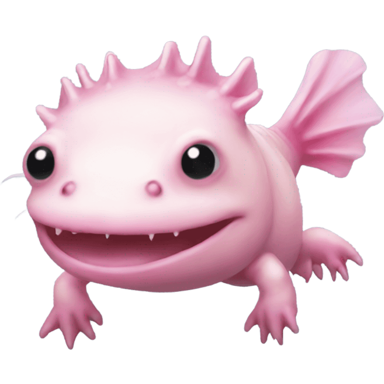 Pink axolotl  emoji