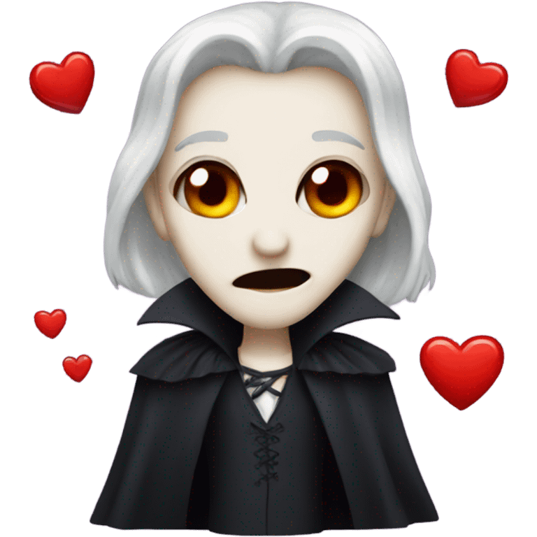 Vampire emojis kissing emoji