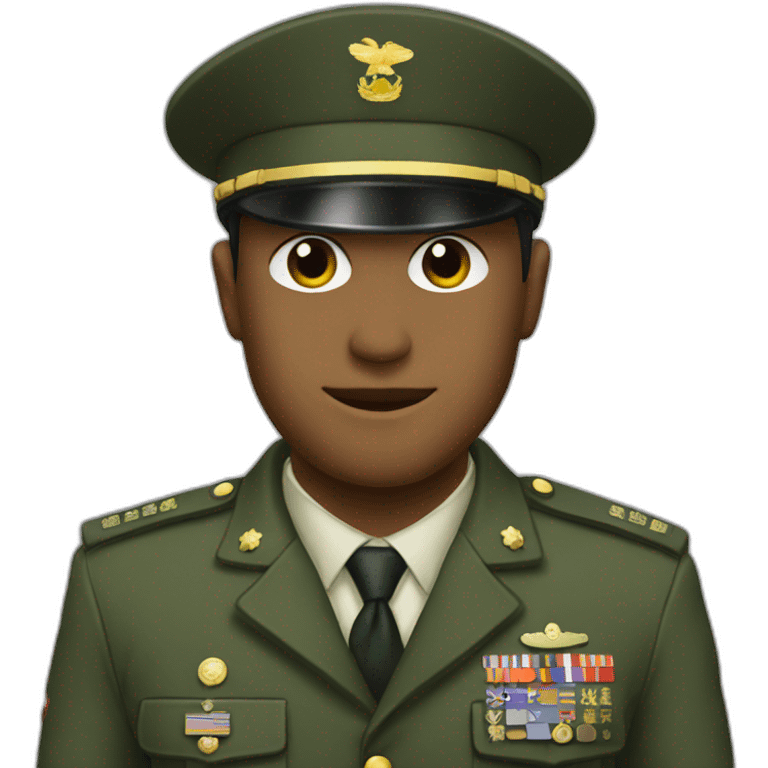 Militar saludo emoji