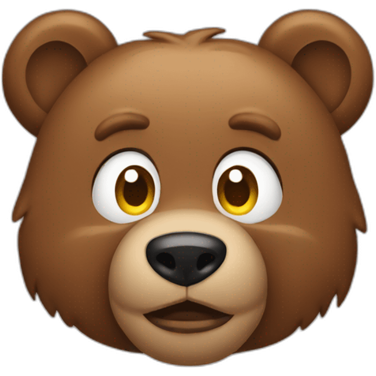 Angy bear emoji