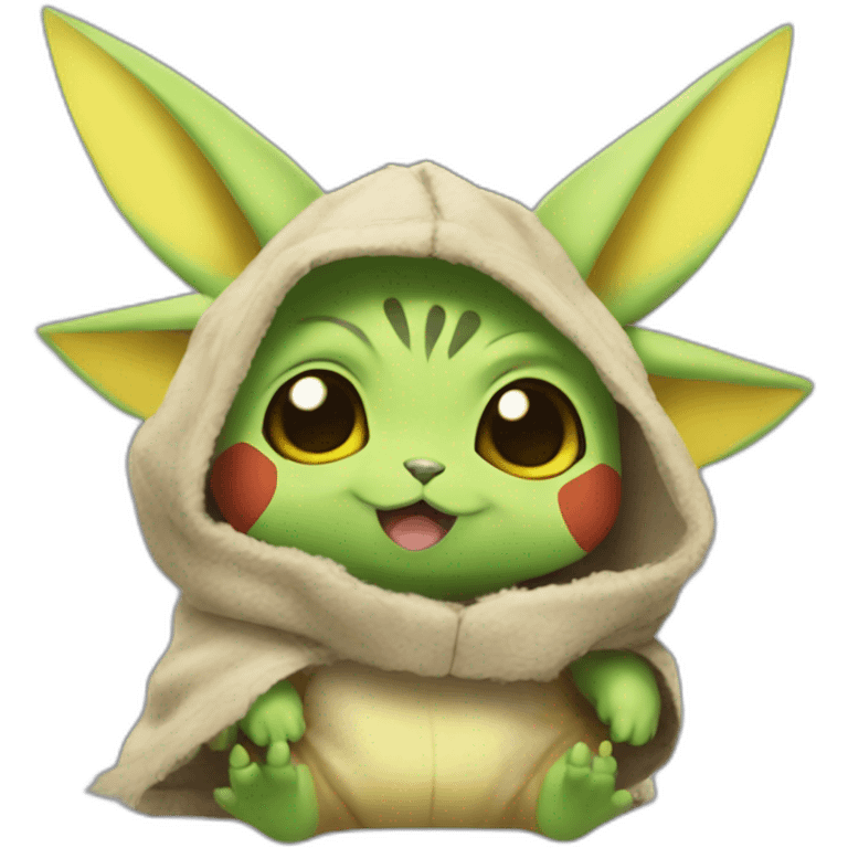 Pikatchu bébé Yoda emoji