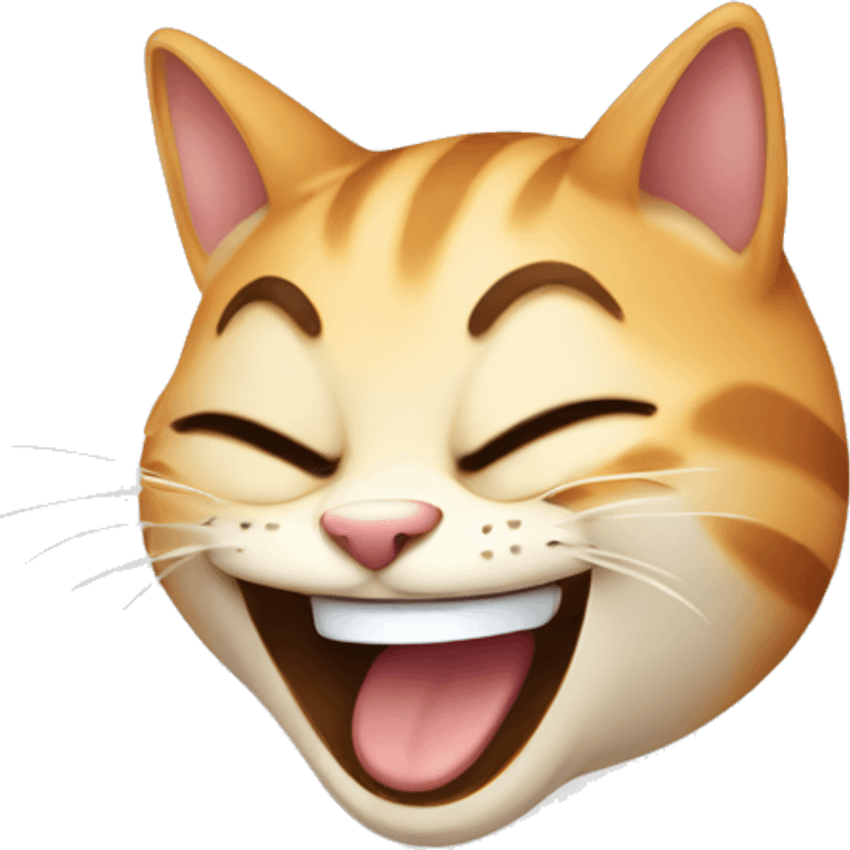 Cat laughing emoji