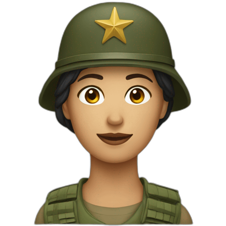 Ejército mujer emoji