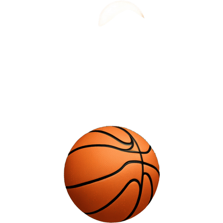 Basketball over a mountain emoji