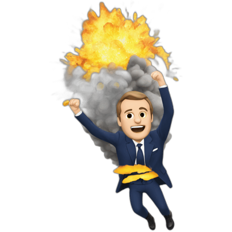 Macron explosion emoji