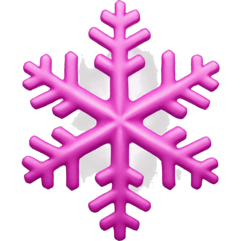 Pink snowflake emoji