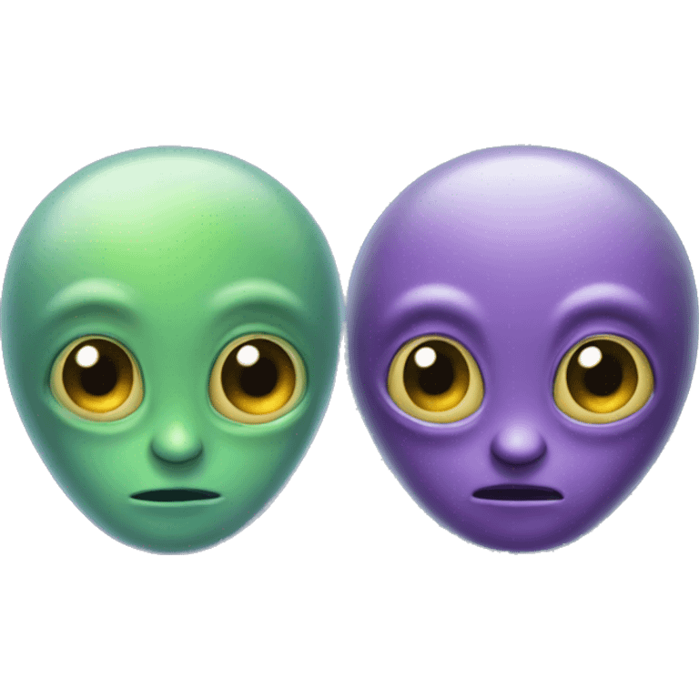 Two alien friends emoji