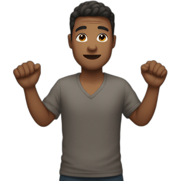 man holding his arms out  emoji