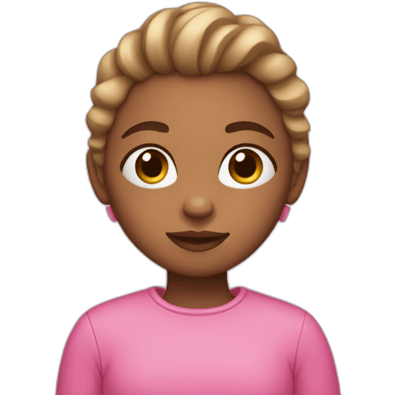 Girl in pink emoji