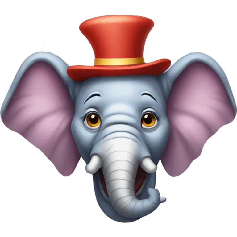 Clown elephant emoji