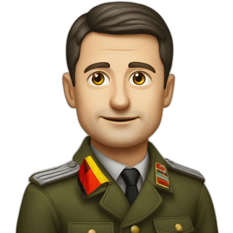 Vladimir Zelenskiy with 1943 german flag emoji