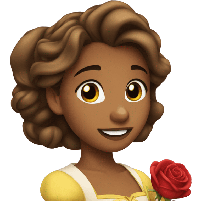 Beauty and the beast in love  emoji