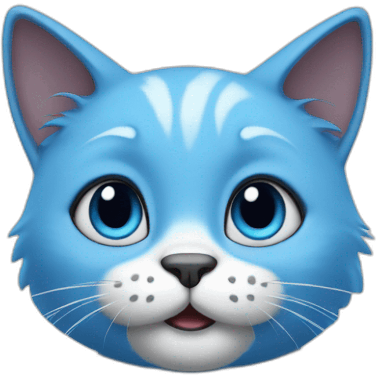 Blue Smurf cat emoji