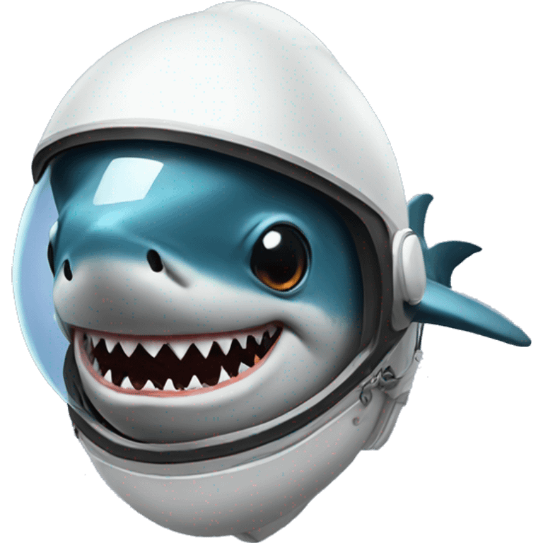 shark with space helmet  emoji