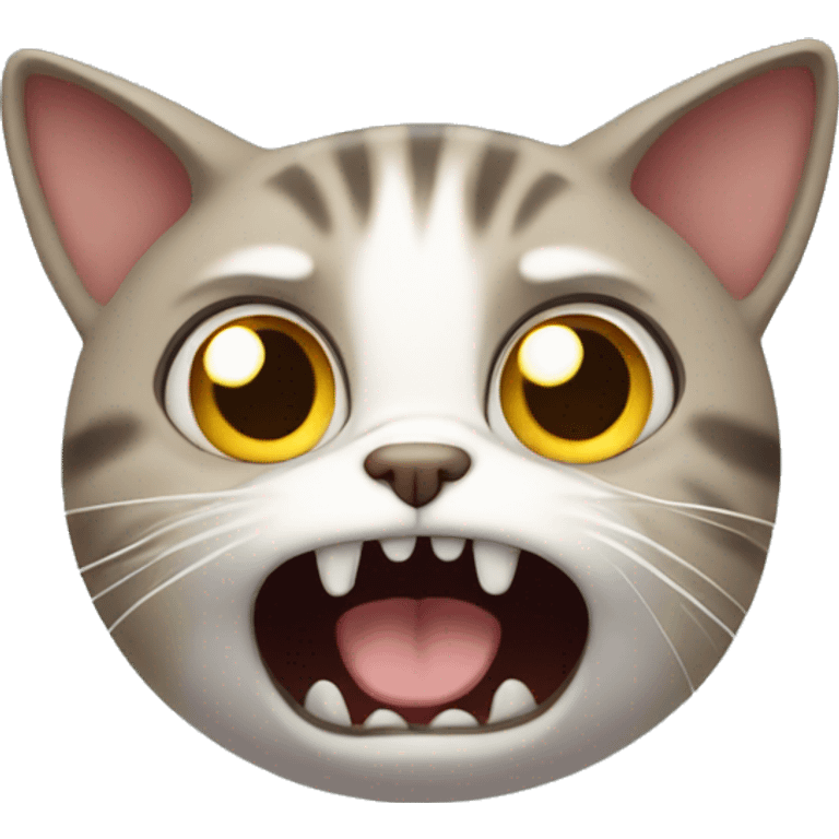 scared cat emoji